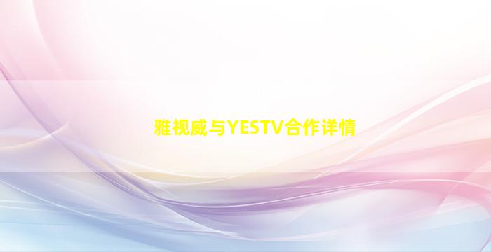 雅视威与YESTV合作详情